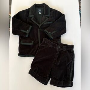 Black Velvet Tuxedo for Toddler